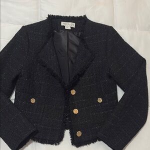 Rachel Zoe Black Blazer with Gold Buttons